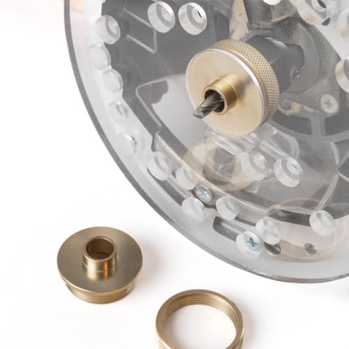 O'SKOOL 10 pcs Brass Router Template Bushing Guides Sets Fit Any Router Sub-base of the Porter Cable style - Image 4
