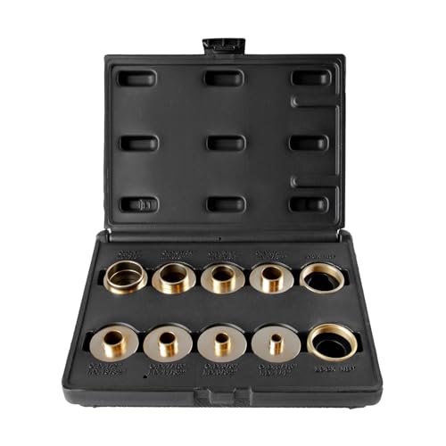 O'SKOOL 10 pcs Brass Router Template Bushing Guides Sets Fit Any Router Sub-base of the Porter Cable style - Image 2