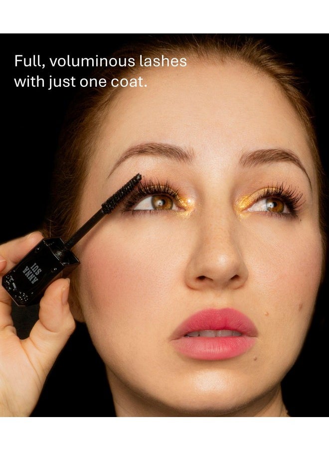 ANNA SUI ANNA SUI Volume Mascara, Full and Voluminous, Tickest Lashes, Strong Impact Eyes, Black, 0.31 oz.  - Image 4