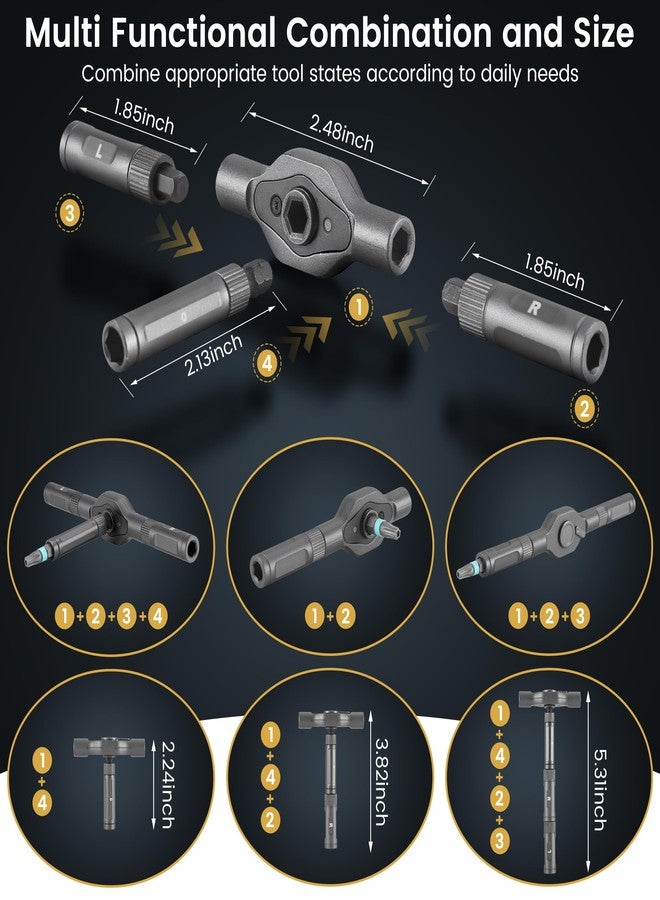 R RUCKERCO 24 in 1 Magnetic Ratchet Screwdriver Set with Precision Bits - Ideal for Home Repairs, DIY Projects, and Electronics - Ergonomic Rotatable Ratchet Handle and Storage Case -Perfect Holiday Gift - Image 2