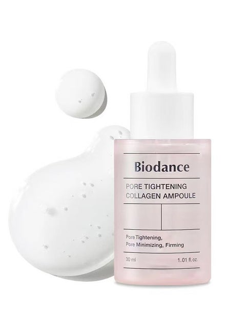 أمبولة الكولاجين لشد المسام من بايودانس | مصل الكولاجين الكوري للوجه، مصل تقليص المسام ومكافحة الشيخوخة للوجه للنساء | 30 مل × 1