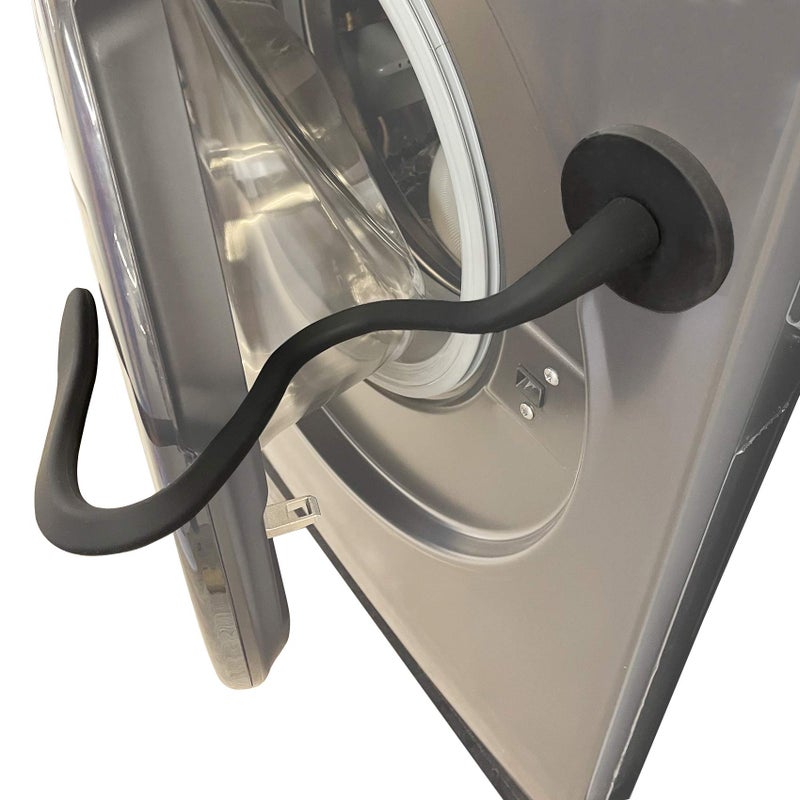 LEVOSHUA Front Load Washer Door Prop, Magnetic Washing Machine Door Holder, Keep Washer Door Open, Flexible Prop Fits Most Washing Machines Black - Image 1