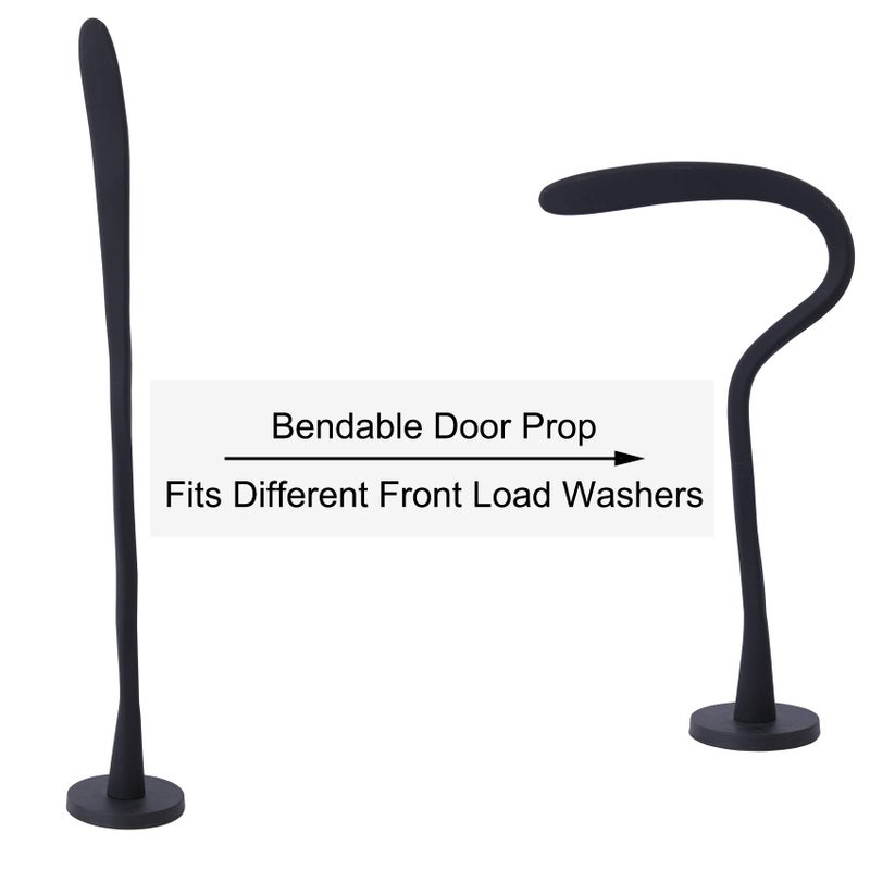 LEVOSHUA Front Load Washer Door Prop, Magnetic Washing Machine Door Holder, Keep Washer Door Open, Flexible Prop Fits Most Washing Machines Black - Image 5