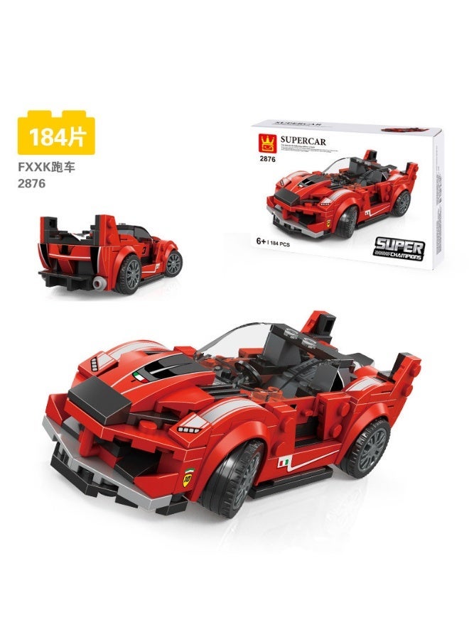 wange Super Champions Ferrari Fxx Red-Black Supercar 2876 (Age 6+ ,151 pieces) - Image 1