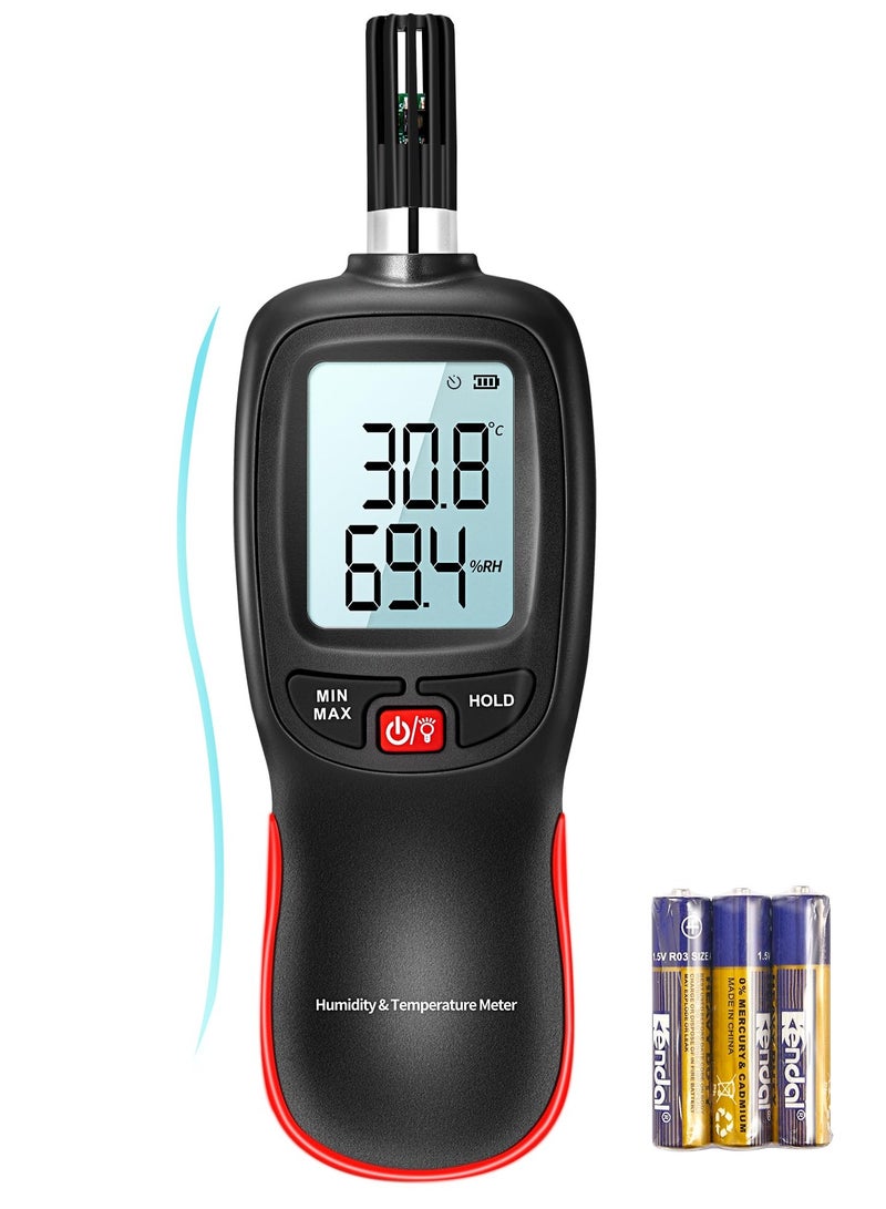 WT83 Temperature Humidity Meter, High Precision Thermometer Hygrometer with Ambient Dew Point Wet Bulb Temperature Indoor Outdoor, Max/Min Data Hold, 1000 Sets Data Log, Batteries Included - Image 1