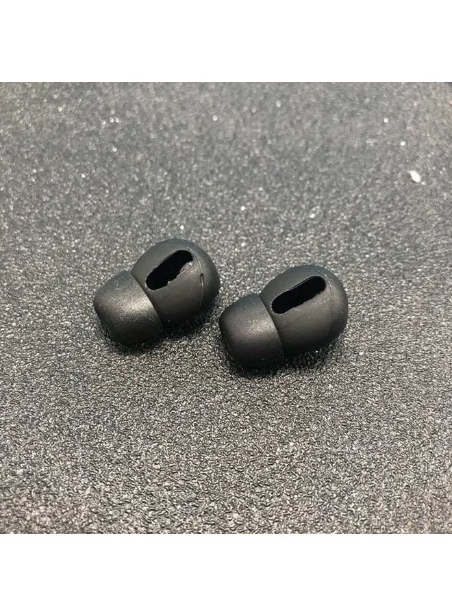 2Pcs Black Silicone Ear Pads Caps Cover Case For Airpods Wireless Earphones - Image 1