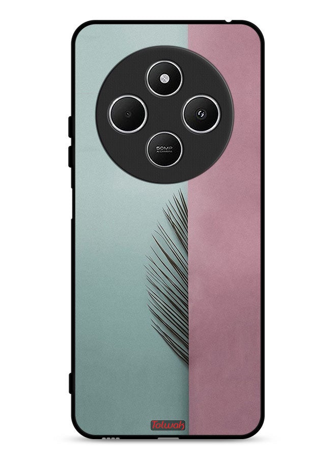 Tolwak Xiaomi Redmi 14R 5G Protective Case Cover Half Leaves - Image 1