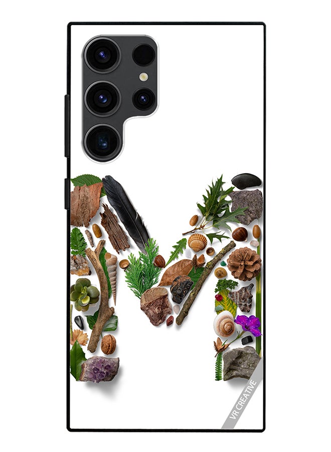 VR CREATIVE Protective Case Cover For Samsung Galaxy S24 Ultra Alphabet M Design Multicolour - Image 1