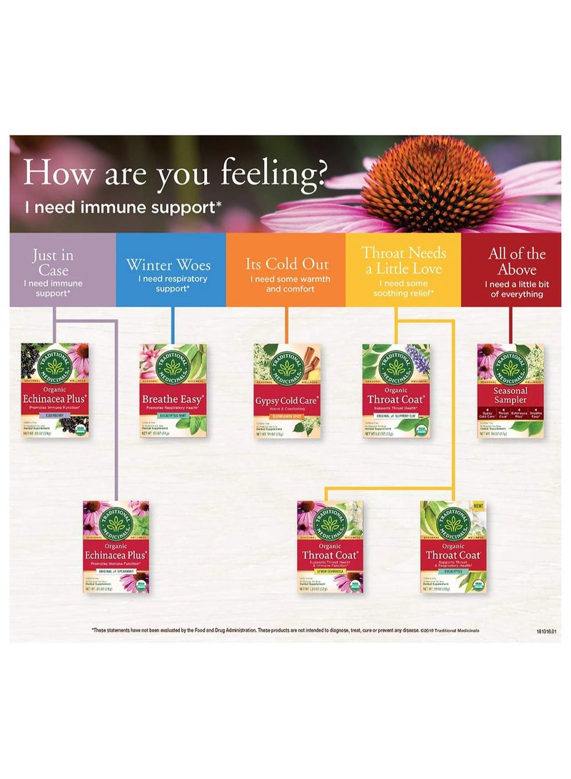 Tm Traditional Medicinals Teas Organic Echinacea Plus Elderberry Tea, Elder 16 Bags (Pack Of 1) - Image 5