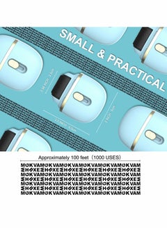 Y&D Lomil Identity Protection Roller Stamps 1 Pack - Wide Theft Stamp for ID Blockout with 4 Refills Privacy Confidential and Address Blocker (Blue)  - Image 5