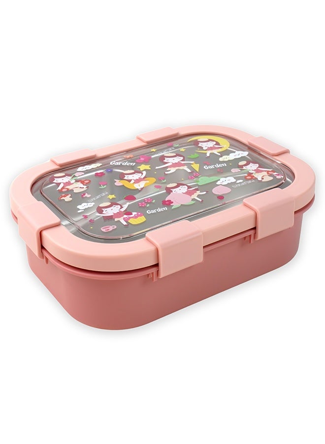 LITTLE SURPRISE BOX Little Surprise Box,3 Sections Peach Fairy Stainless Steel Lunch Box For Kids - Image 2