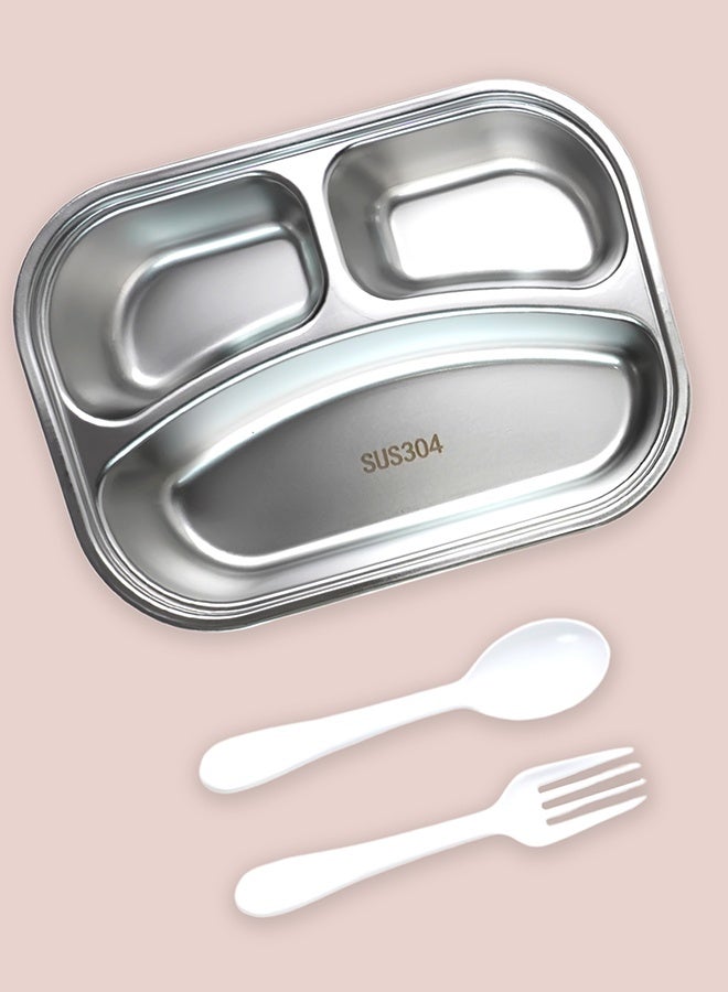 LITTLE SURPRISE BOX Little Surprise Box,3 Sections Peach Fairy Stainless Steel Lunch Box For Kids - Image 5
