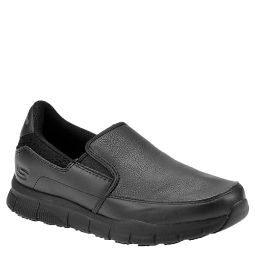 SKECHERS أحذية سكيشرز للنساء نانبا-أنود لخدمة الطعام، بولي يوريثان أسود، 8 W US - Image 2