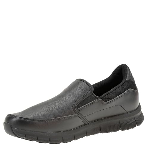 SKECHERS أحذية سكيشرز للنساء نانبا-أنود لخدمة الطعام، بولي يوريثان أسود، 8 W US - Image 5