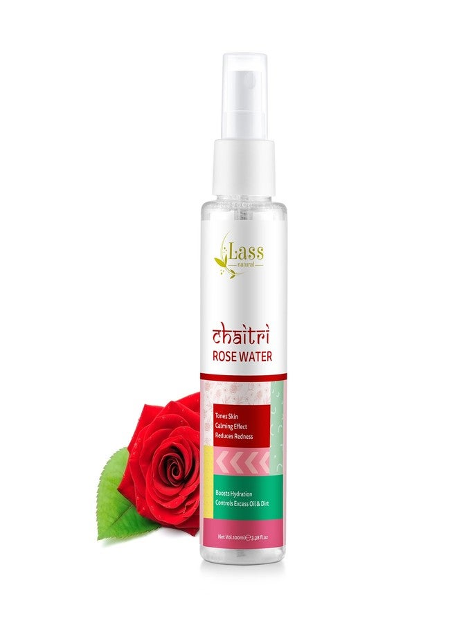 Lass Natural Rose Water: Your Solution for Oil Control | Redness Reduction | Hydration Boost and Calming Makeup Remover -100ML - Image 1