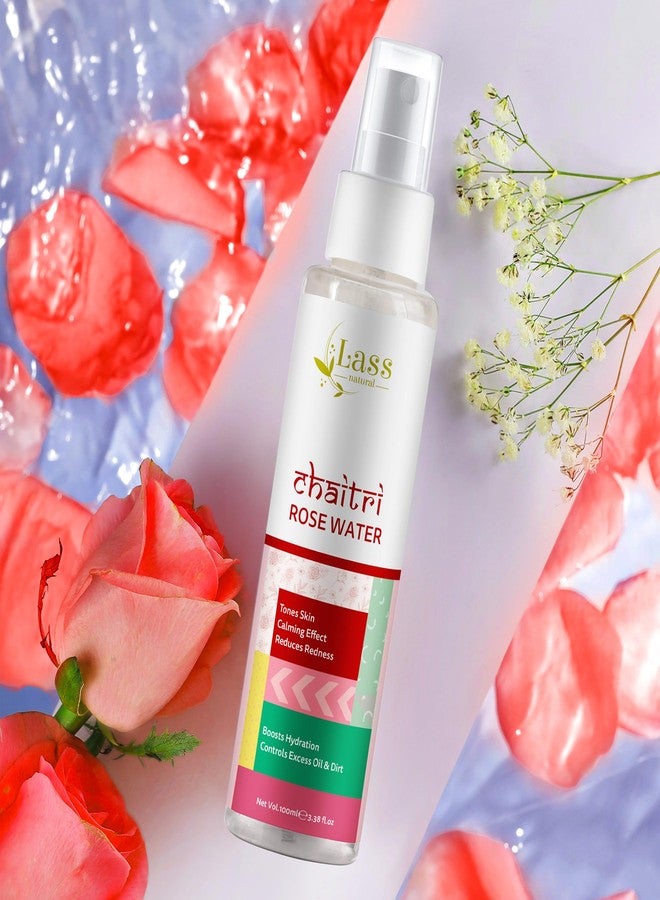 Lass Natural Rose Water: Your Solution for Oil Control | Redness Reduction | Hydration Boost and Calming Makeup Remover -100ML - Image 3