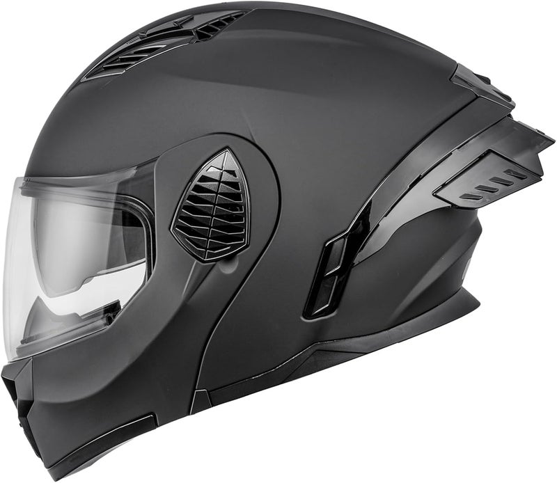 OUMURS DOT Motorcycle Full Face Helmet with Dual Visor and Sun Shield - Model-167 - Image 1