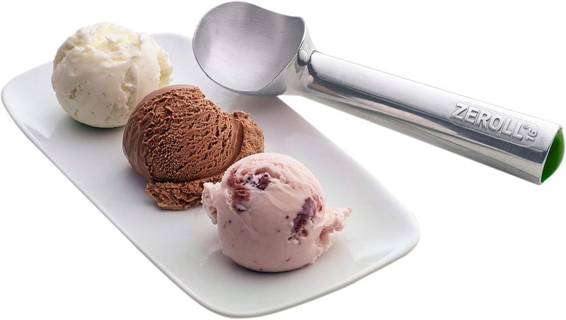 Zeroll Original Ice Cream Scoop Unique Liquid Filled Heat Conductive Handle Simple One Piece Aluminum Design Easy Release Made in USA, 2.5-Ounce, Silver - Image 2