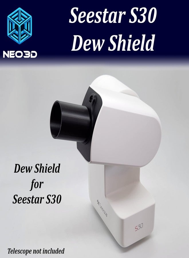 Neo3D Shop Seestar S30/S30 Pro Dew Shield Premium Accessory Kit, Dew Shield, Dust Cap, 1.25 Filter Adapter, Bahtinov Focus mask (S30PremKitORANGE) - Image 3