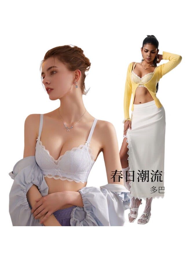 mybody Women'S Cloudy Wireless Push-Up Bra Comfortable Bralette For Small Busts Sky Blue 70B - Image 1