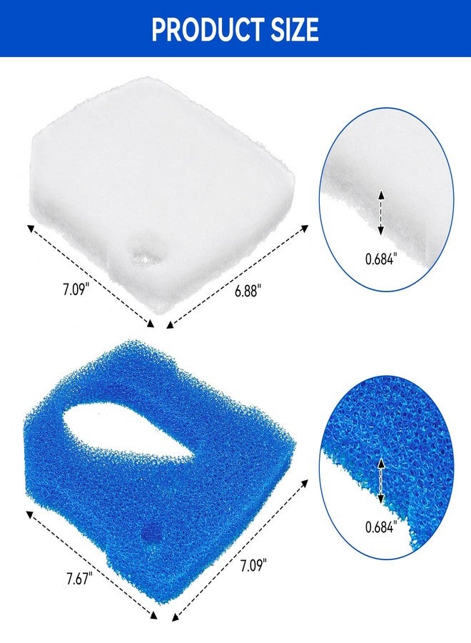 KEYDINHT 6685 Filter Pad Set Fit For Eheim Pro 4+ Canister Filter 250 /250T/ 350/ 350T/600，Fish Aquarium Pet Prefilter Pads - Fine & Coarse Media Filter Pads Biological Filtration For Improving Water Quality - Image 5