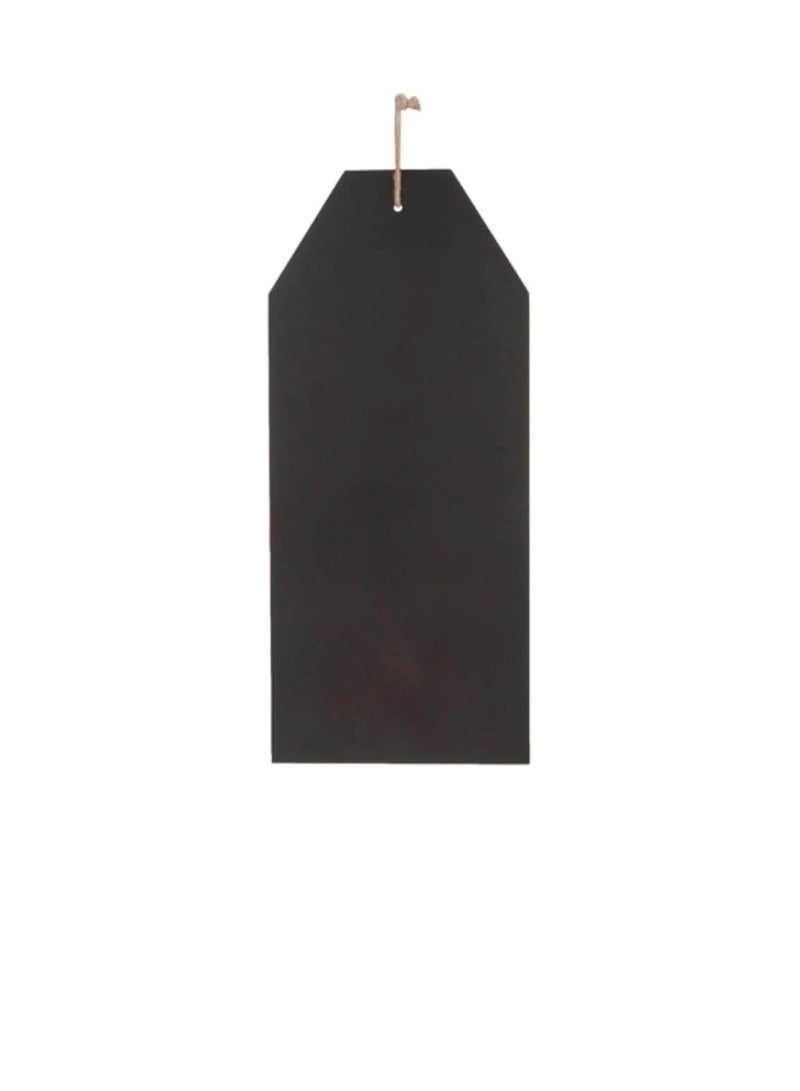 Large Chalkboard Tag with Jute MDF 7.875 x 18 inches - Image 1