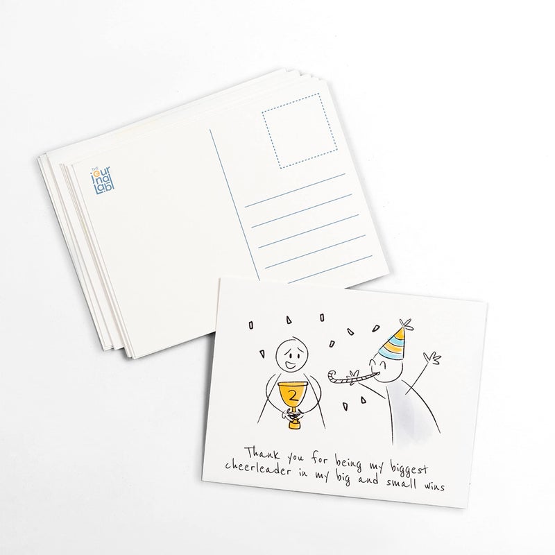 The Journal Lab Postcards|Set Of 12 Hand Illustrated Postcards,Birthday - Image 5
