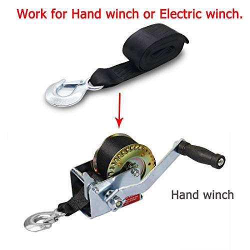 Botepon Marine Boat Trailer Winch Strap with Hook, Marine Winch Strap Replacement for Boat Jet Ski Loading, Launching and Retrieving ¡­ - Image 3