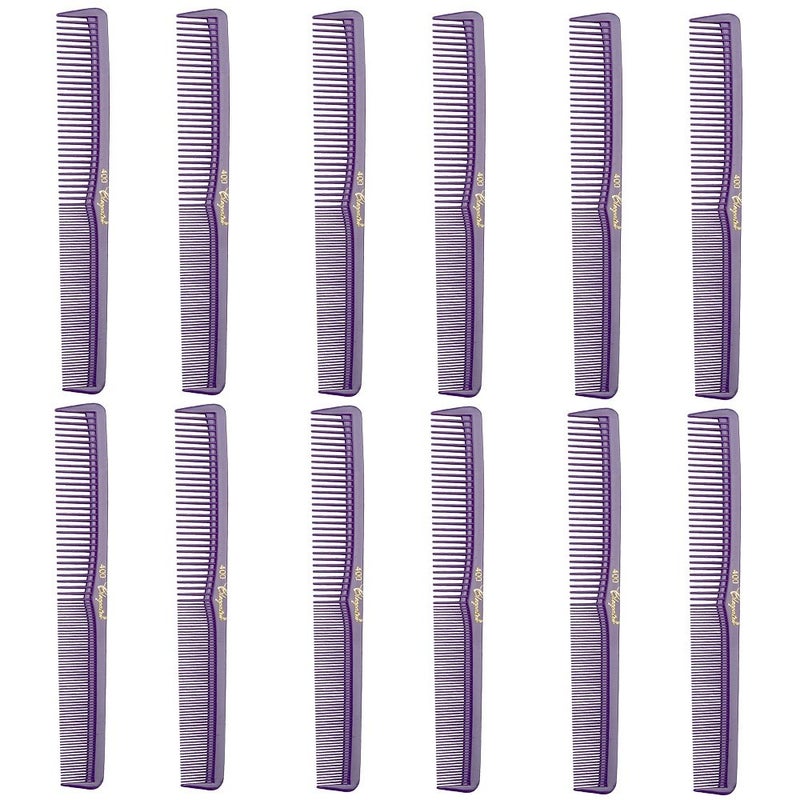 CLEOPATRA Barber Beauty Hair Cleopatra 400 All Purpose Comb 12 Pack 12 x SBC400PURPLE
