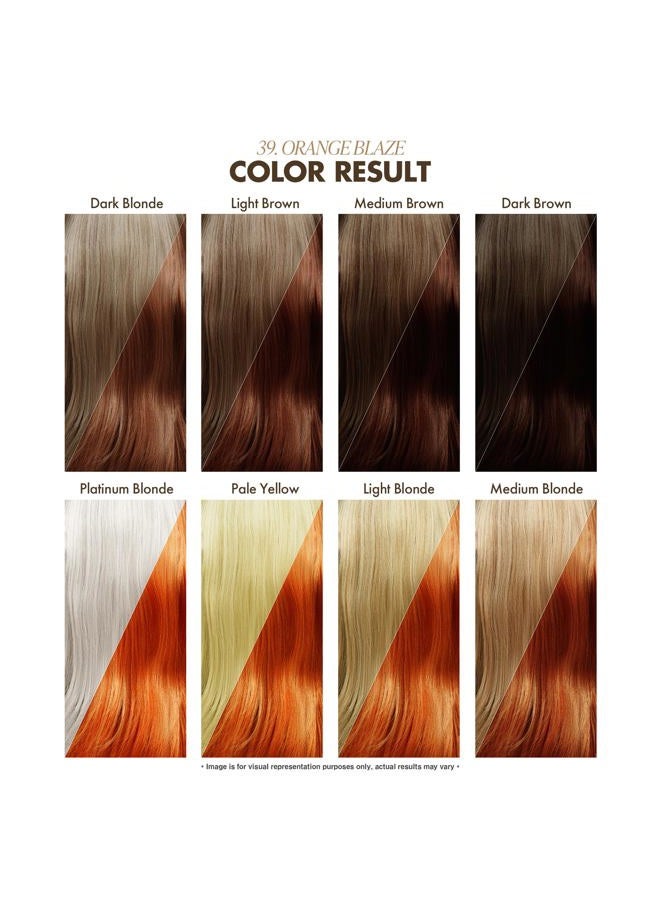 Adore Semi Permanent Hair Color - Vegan and Cruelty-Free Orange Hair Dye - 4 Fl Oz - 039 Orange Blaze (Pack of 1) - Image 3
