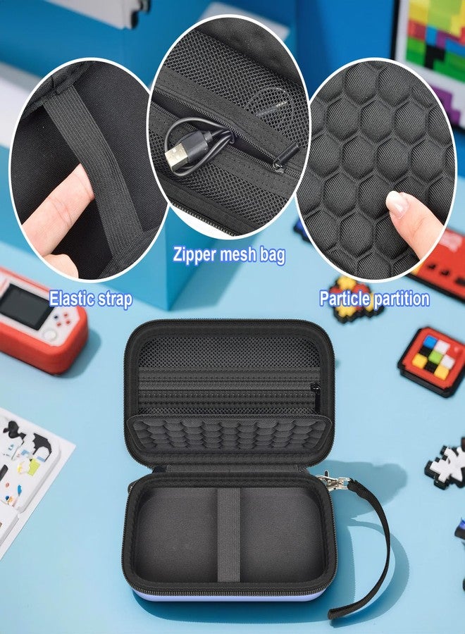 casmilee Case for WELLST·G Handheld Game for Kids Adults, Universal fit for TaddToy/ for Beijue 16-Bit Handheld Console - Retro Video Games Travel Storage Cover Bag, Portable Electronic Organizer Holder, Black - Image 3