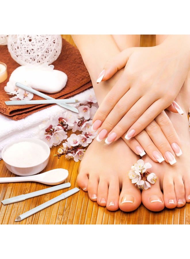 Maitys 10 Pieces Nail Whitening Pencil 2-in-1 White Nail Pencil DIY French Design Manicure with Cuticle Pusher - Image 5