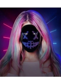Shopit LED Face Mask with Bluetooth Programmable, App Controlled, Customizable Shining Mask  - Image 2