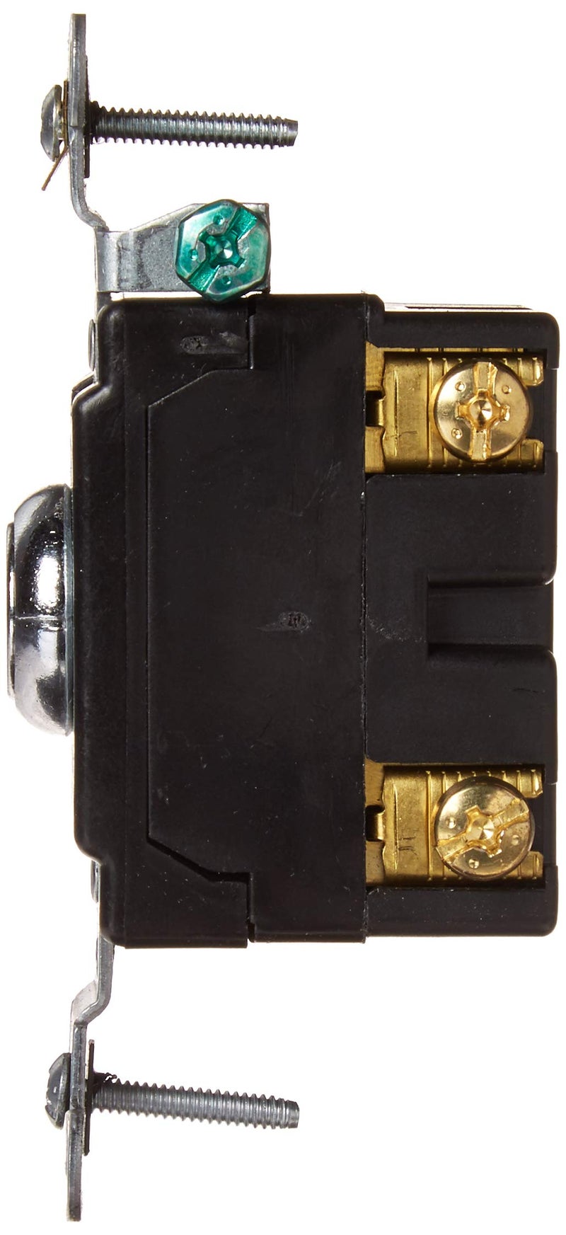 Leviton 20 Amp, 120/277 Volt, Key Locking, Single-Pole, AC Quiet Switch, Extra Heavy Duty Spec Grade, Self Grounding, 1221-2KL, Chrome - Image 4