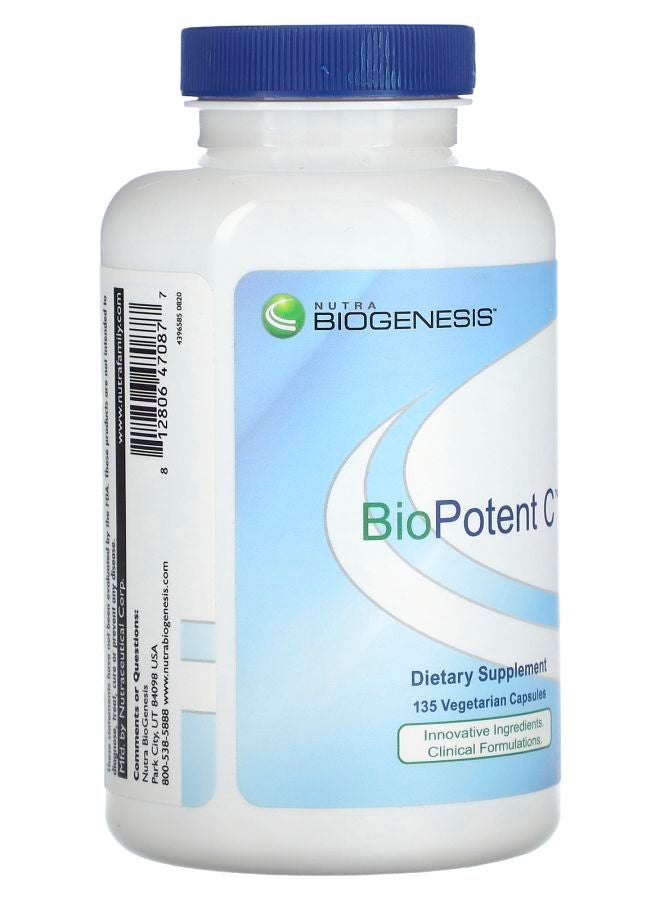 Nutra BioGenesis BioPotent C 135 Vegetarian Capsules - Image 2