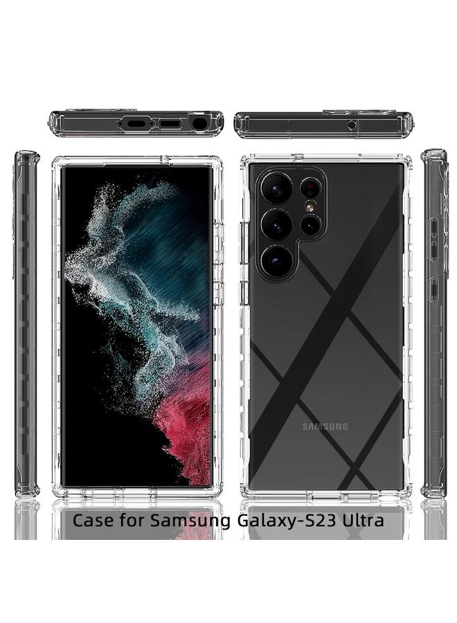 S-TOP Case For Samsung Galaxy S23 Ultra 5G Transparent Gradient Color TPU + PC Protective Phone Case - Image 2