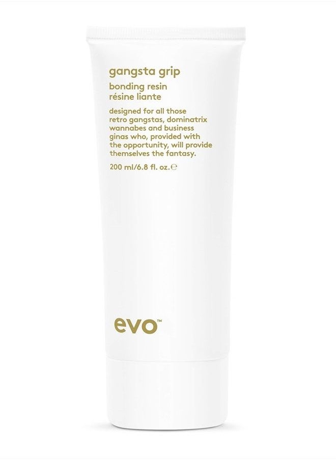 EVO Gangsta Grip Bonding Treatment Resin - Strong Hold Styling Gel - Adds Shine & Ultimate Style Control - 6.8 Fl Oz  - Image 1