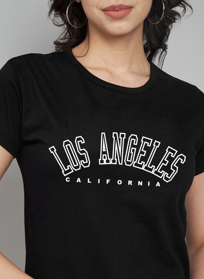 Trend Level Women Typography Printed T-shirt - Image 2