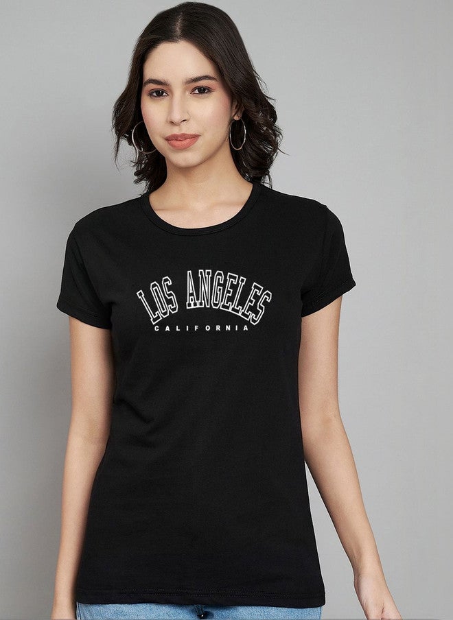 Trend Level Women Typography Printed T-shirt - Image 1
