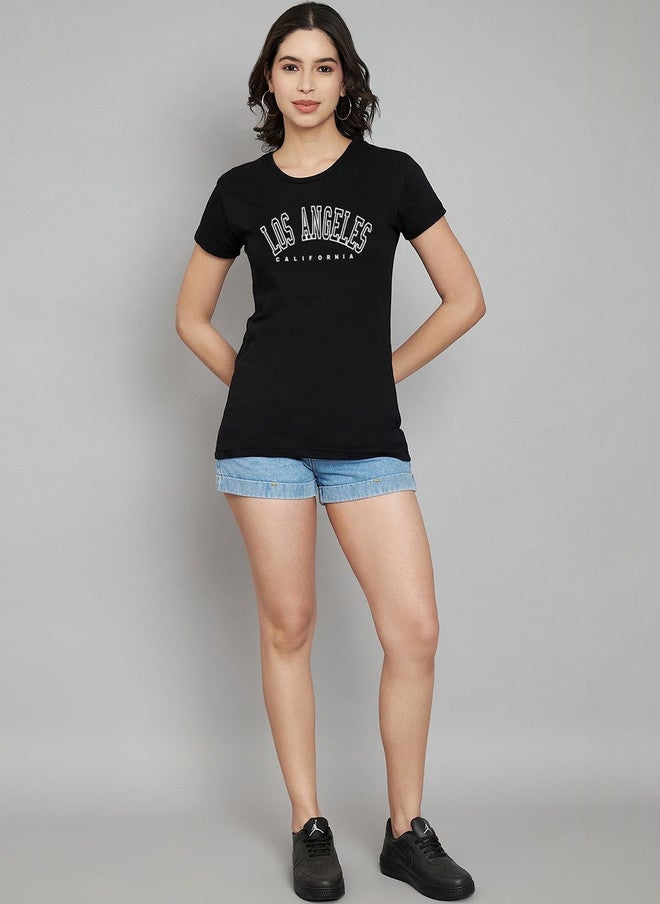 Trend Level Women Typography Printed T-shirt - Image 5