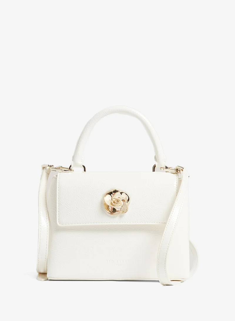 تيد بيكر Roseau Rose Detail Mini Crinkle Crossbody