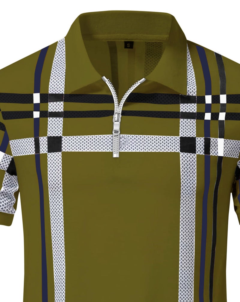 AUSK T-Shirt for Men Polos || Polo T Shirt for Men Green - Image 5