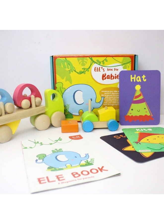 Shumee Ele's Box of Play | 21-24 Months | Eco-Friendly Wooden Toys | Active Play | Sensory Play | Developmental Milestones | Organic & Safe | Eco Friendly Materials - Image 1
