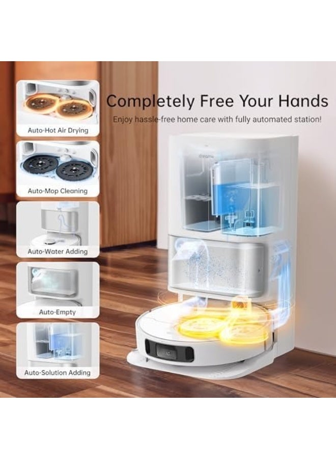 dreame L10s Ultra Robot Vacuum and Mop Combo, Auto Mop Cleaning and Drying, Self-Refilling and Self-Emptying Base for 60 Days of Cleaning, 5300Pa Suction and AI Navigation, Compatible with Alexa - Image 2