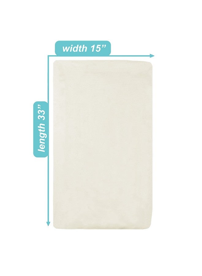 TL Care 100% Natural Breathable Cotton Jersey Knit Fitted Bassinet Sheet, Cream, 15" X 33", Soft Breathable - Image 3