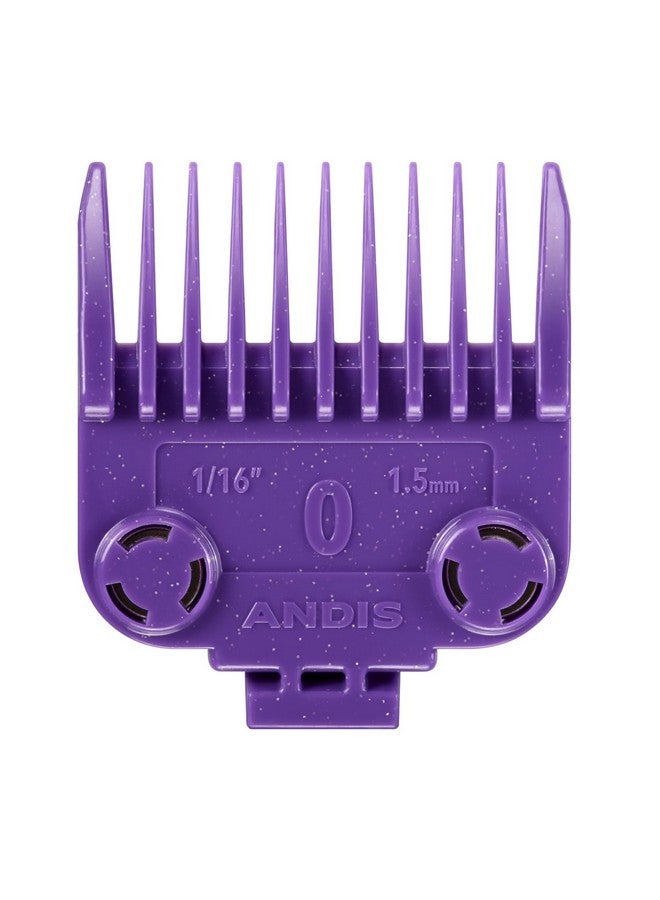 Andis Professional Master Dual Magnet Og Size 0 Snap On Comb Set, 561385, Purple - Image 1