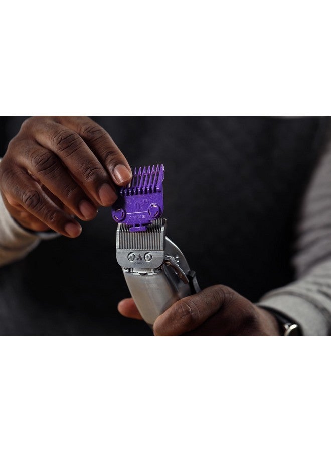 Andis Professional Master Dual Magnet Og Size 0 Snap On Comb Set, 561385, Purple - Image 4