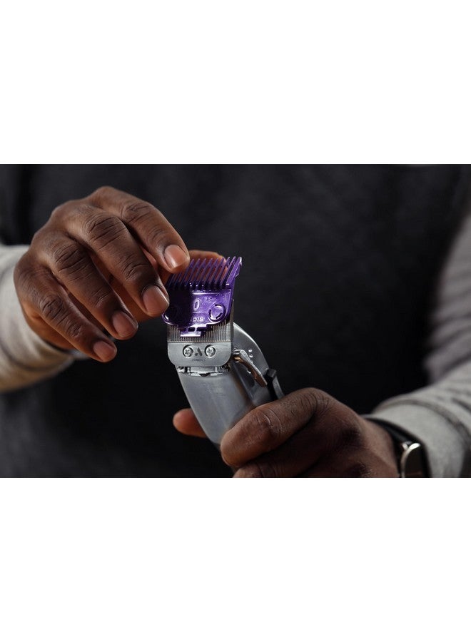 Andis Professional Master Dual Magnet Og Size 0 Snap On Comb Set, 561385, Purple - Image 5