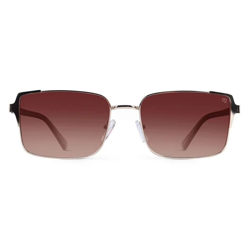 Woggles UV- Protected  Golden Rectangle Sunglasses