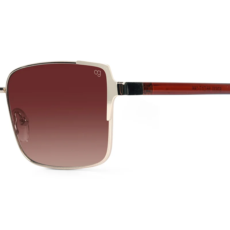 Woggles UV- Protected  Golden Rectangle Sunglasses